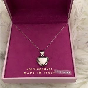 Brand new sterling silver heart locket from Italy